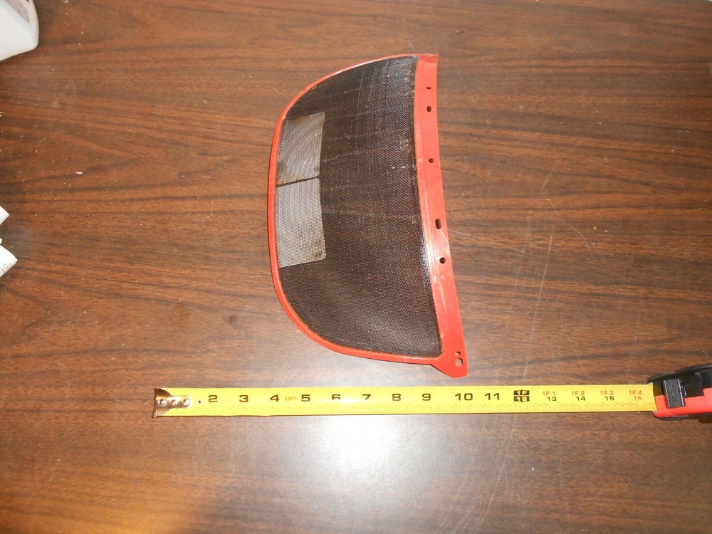 MSA Face Shield Steel Mesh Screen Visor W/Plastic Frame