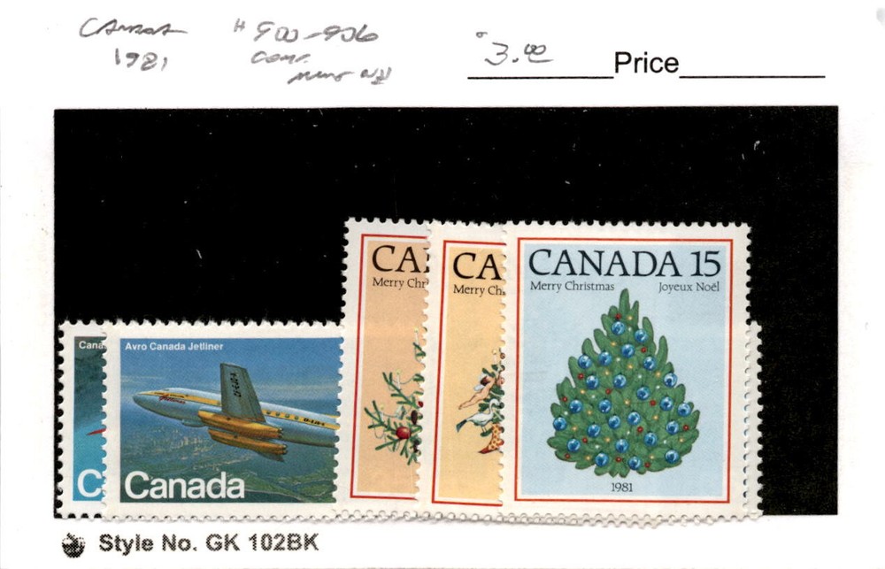 Canada, Postage Stamp, #900-906 Mint NH, 1981 (AF)