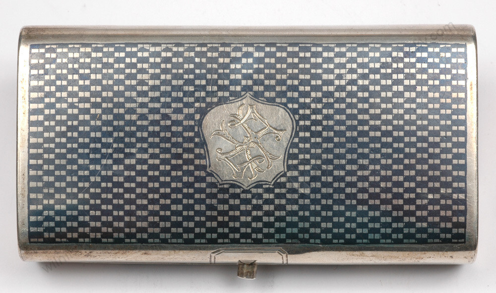 Moscow silver with niello box, ca. 1872