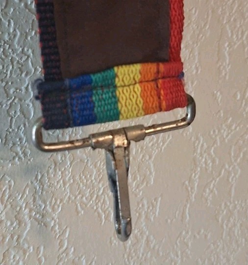 Wide Woven Multi-color Camera Strap