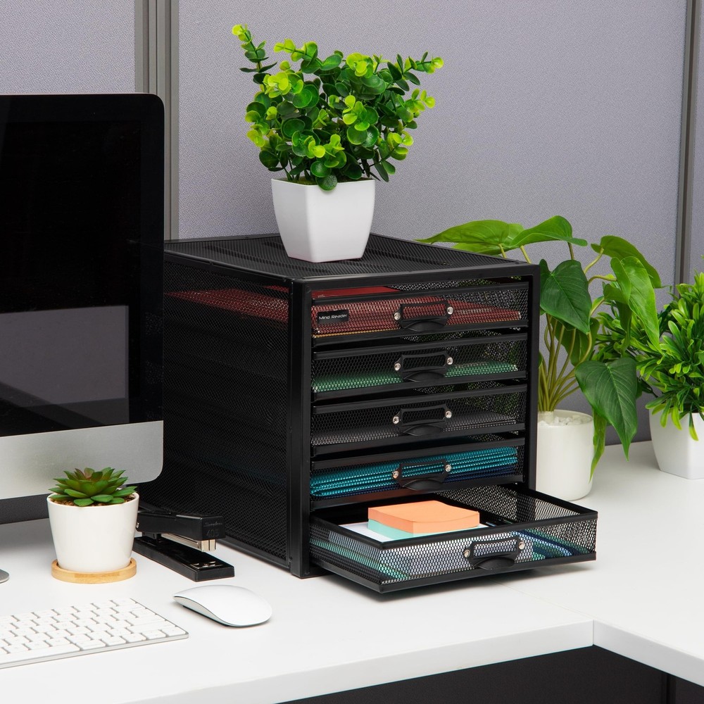 Mind Reader File Storage Drawers, Desk Organizer, Multi-Purpose, Crafts, Offi...