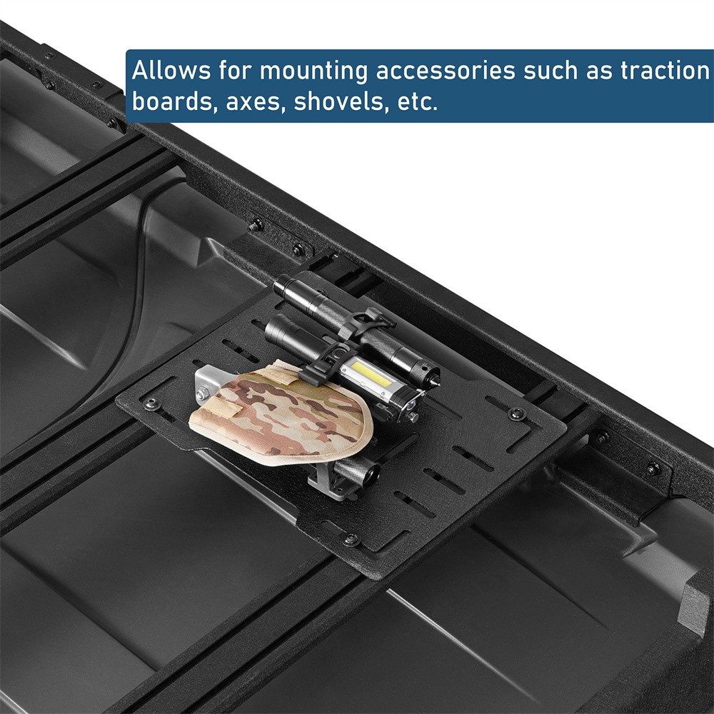 Universal Fitment Versatile Roof Rack Mount Panel Fuel Container Mount Bracket