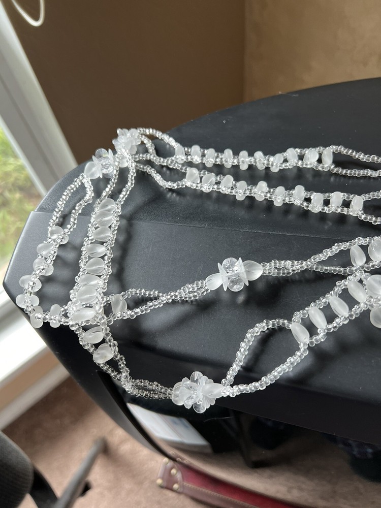 Giant Glass Rosary 35 Inches