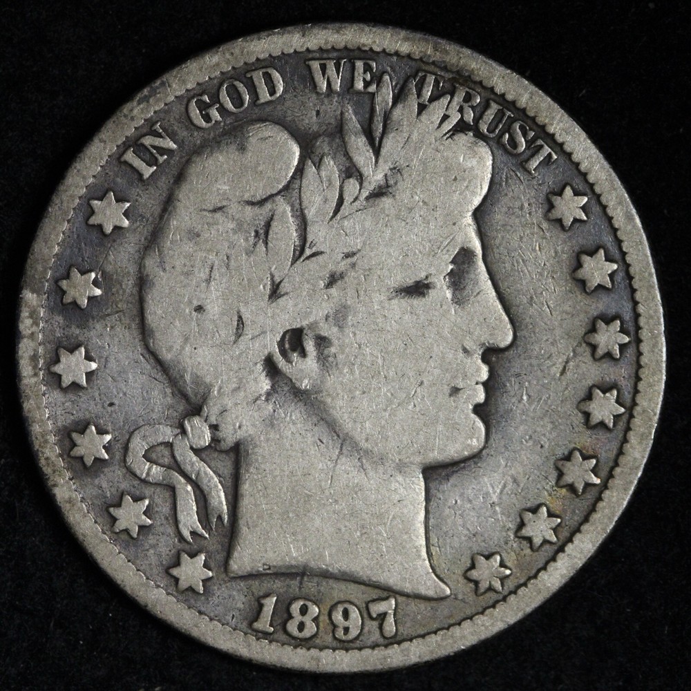 1897-O Barber Silver Half Dollar VG E335 SCFM