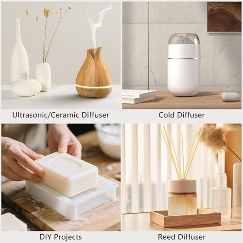 Luxury Aromatherapy Essential Oils Set - 6 Premium Scents for Diffuser & Home Sc