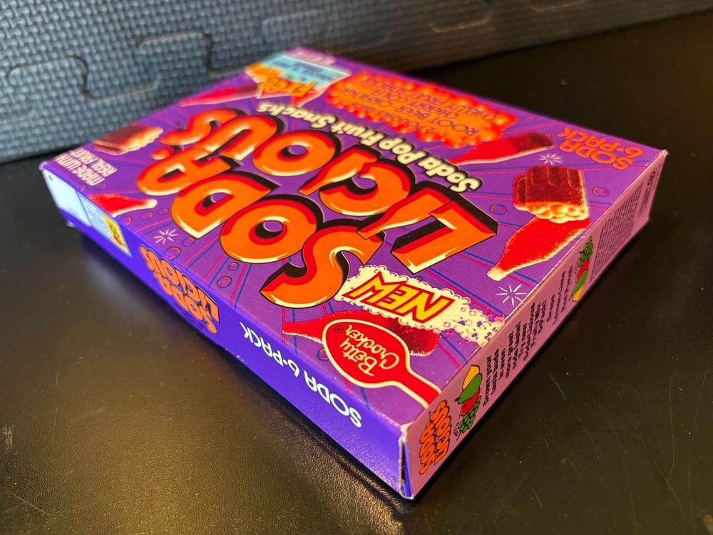 Soda Licious fruit snacks - Empty custom design display box