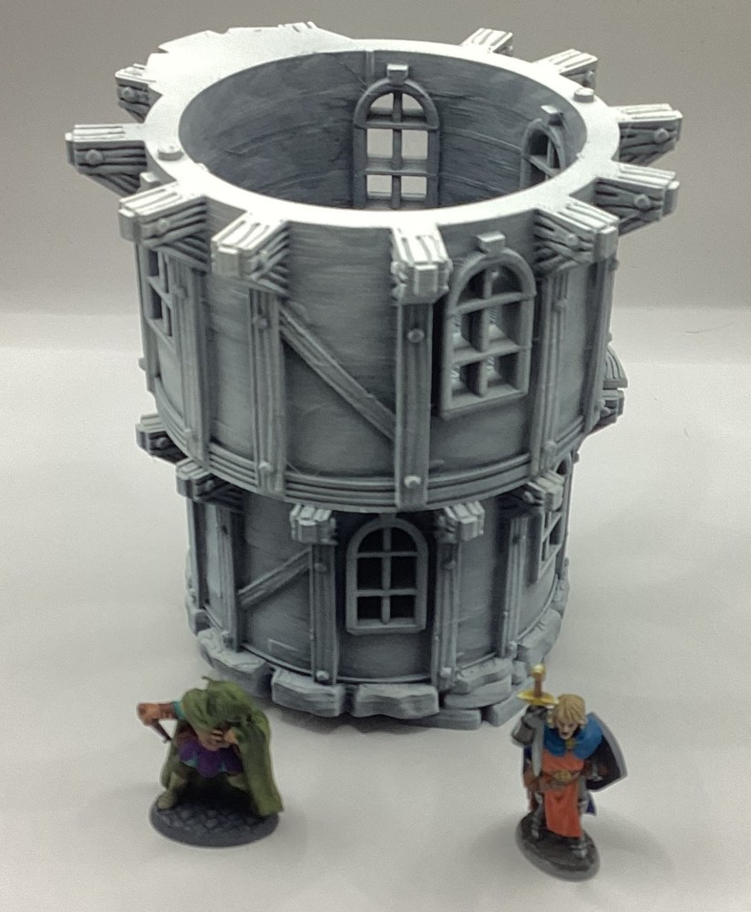 3d printed wizard tower 32mm DnD Miniatures, Tabletop, RPG, War Game