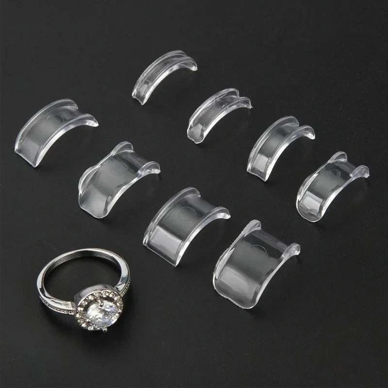 8Pcs Set Invisible Design Ring Size Clip Guard Resizer Reducer Adjuster