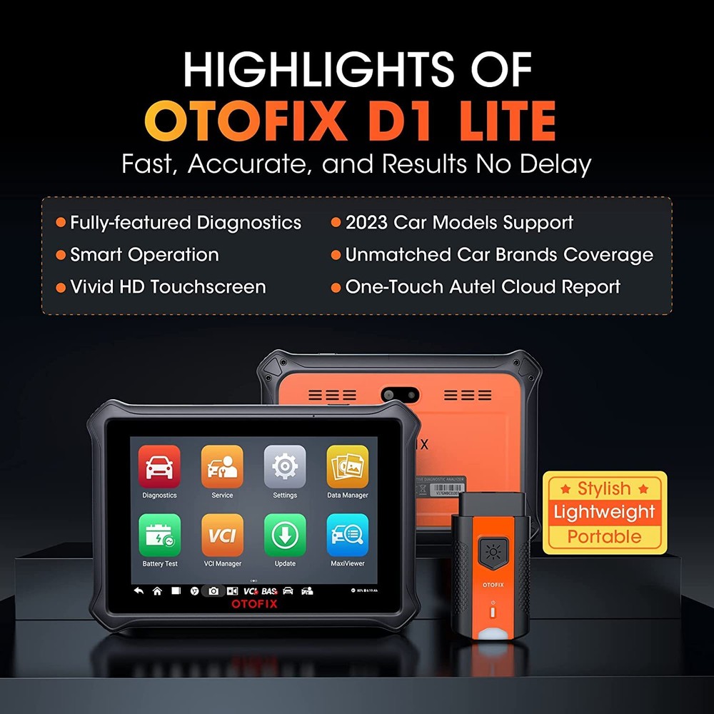 2024 OTOFIX D1 Lite Bidirectional Full System Car Diagnostic Scanner KEY Coding