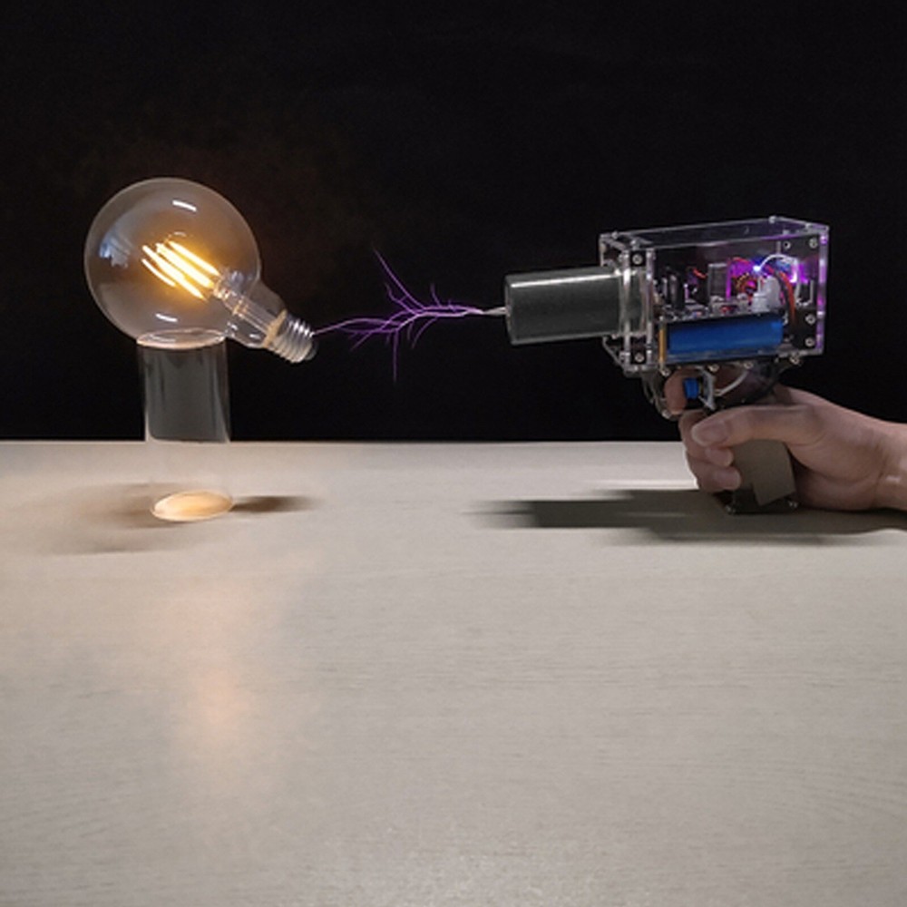 Electromagnetic Pulse Generator Trigger Handheld Tesla Coil Artificial Lightning