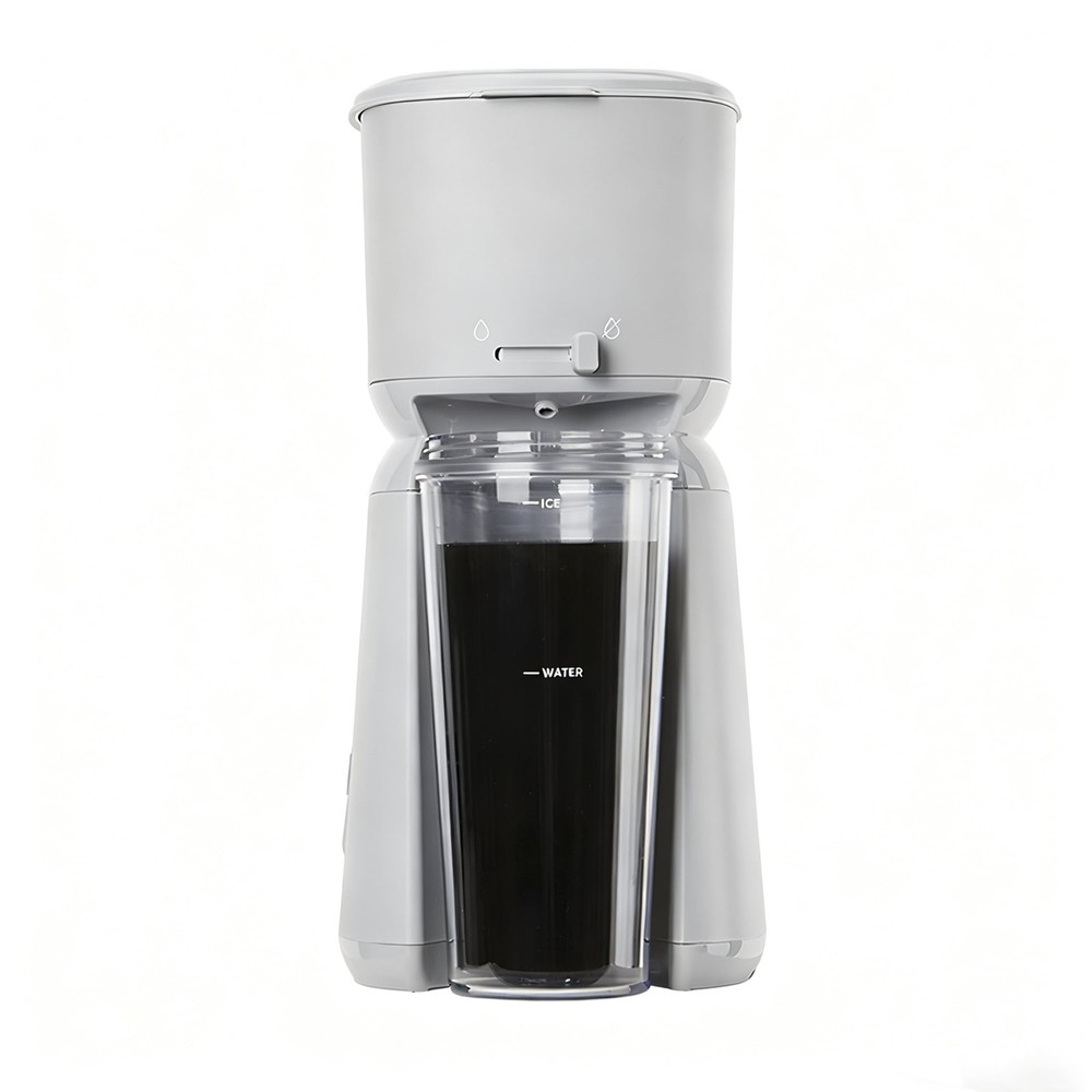 Single Serve Iced Coffee Maker Soft Silver