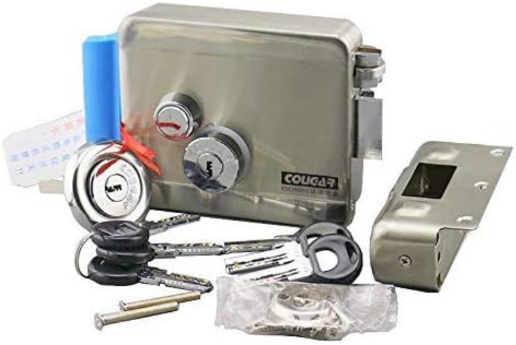 Upgrade Version] Electric Electronic Door Lock 6pcs Computerized Doted Keys DC 1