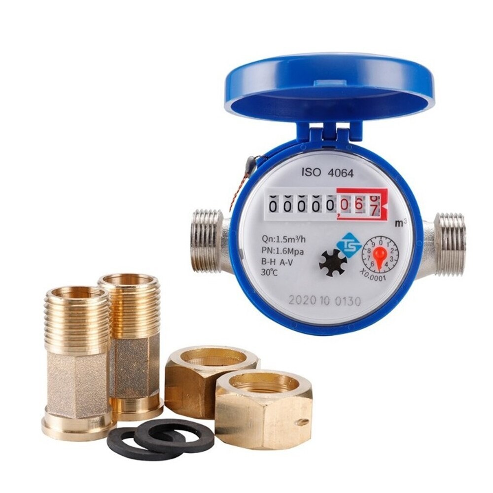Cold Smart Water Meter Rotary Wing E-Type Digital Display Pointer Counter Tool