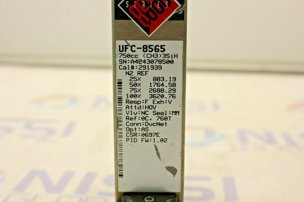 UNIT CELERITY UFC-8565 MASS FLOW CONTROLLER 750CC (CH3) 3SiH