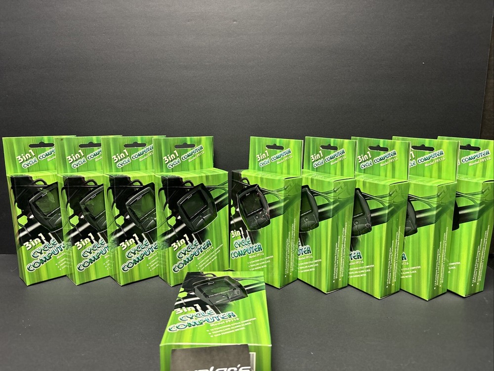 (10) Wired 12 Function Bike Cycling Computer Speedometer Tripmeter Odometer Time