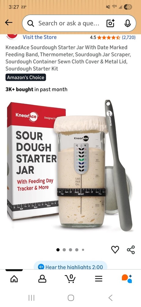 sourdough starter jar