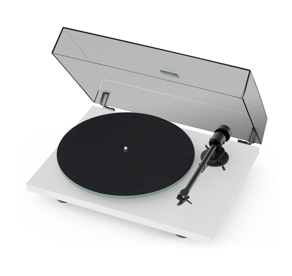Pro-Ject T1 Gloss White Turntable (Open Box) Factory Box Damage