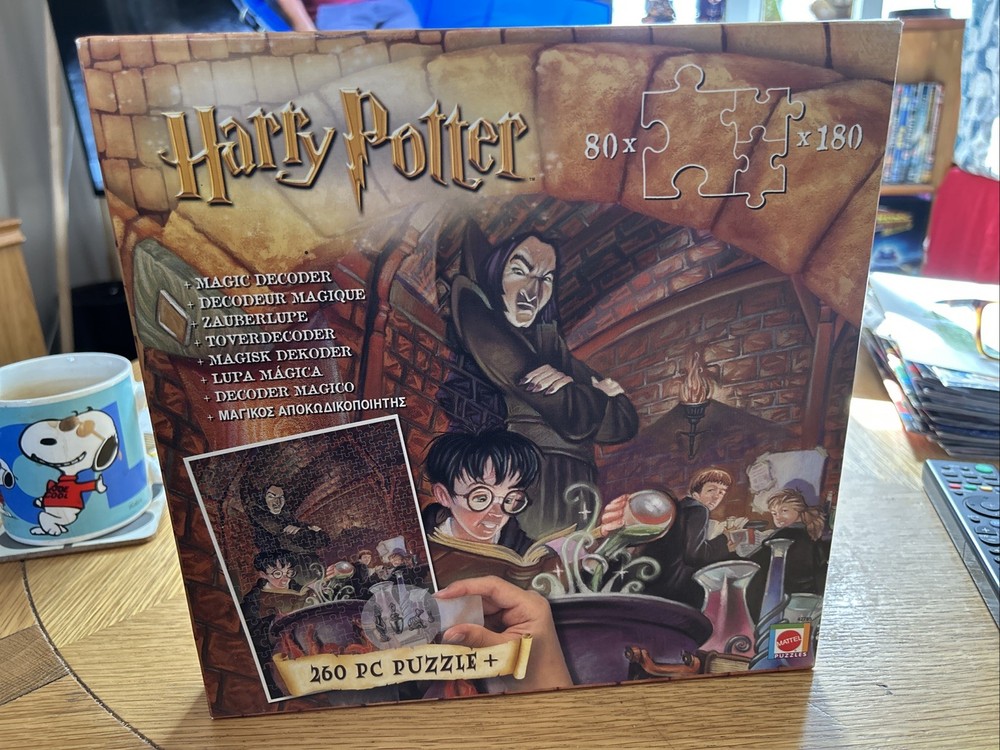 Vintage Harry Potter 260-piece puzzle with a magic decoder Mattel 2000 EX-CON