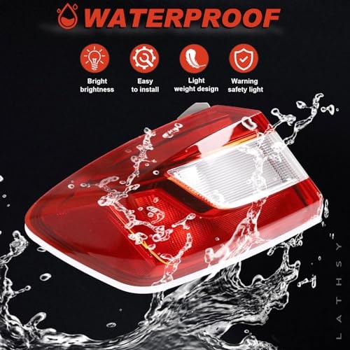 Tail Light Outer Compatible With 2016-2019 Chevy Cruze Sedan Outer Driver Left