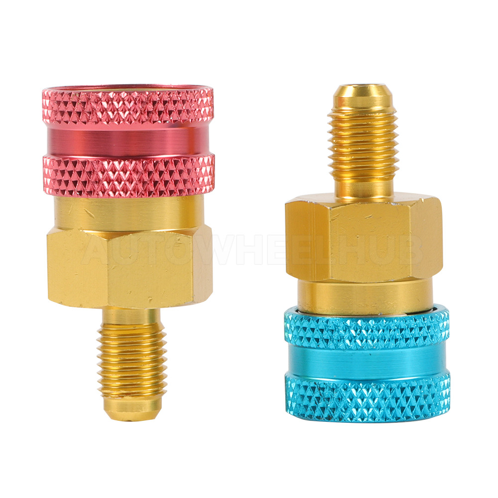 R1234YF to R134A Quick Coupler Adapters High Low Side Connectors Conversion Kit