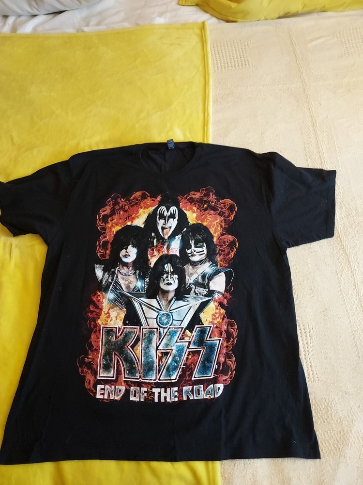 Kiss End of The Road Tour T-Shirt Double Sided XXL Allentown PA 2XL NEW
