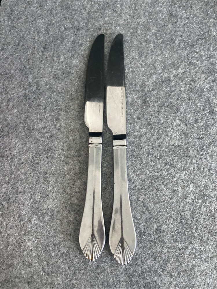 2 pcs Heritage Mint Saffrano Dinner Forks Flatware 18/10 Stainless