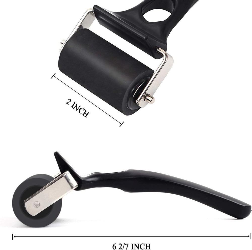 Versatile Rubber Ink Brayer Roller for Carved Surfaces and Glue Spreading
