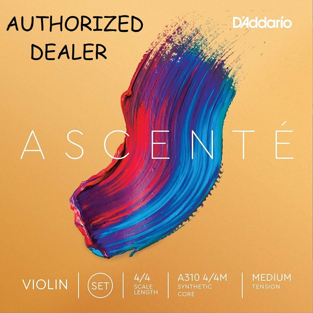 Ascente A310 4/4M Violin String Set 4/4 Scale Medium Tension D'Addario