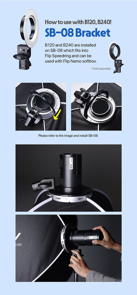 SMDV FLIP NEMO [80x80] Quick Soft Detachable Square Diffuser Speed-Box w/ Pouch