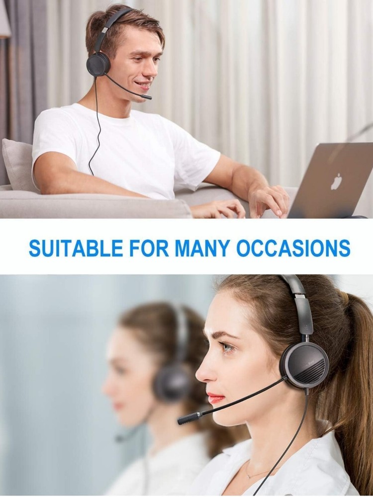 New Bee H360 Telephone Headset -Black