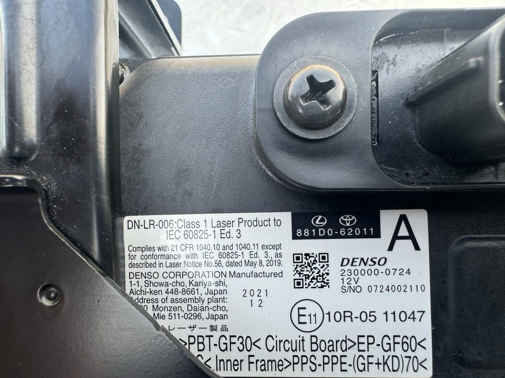 881D0-62011  Lexus Ls500h Radar Sensor