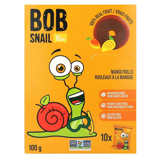 Bob Snail Fruit Roll Mango 2 Pack