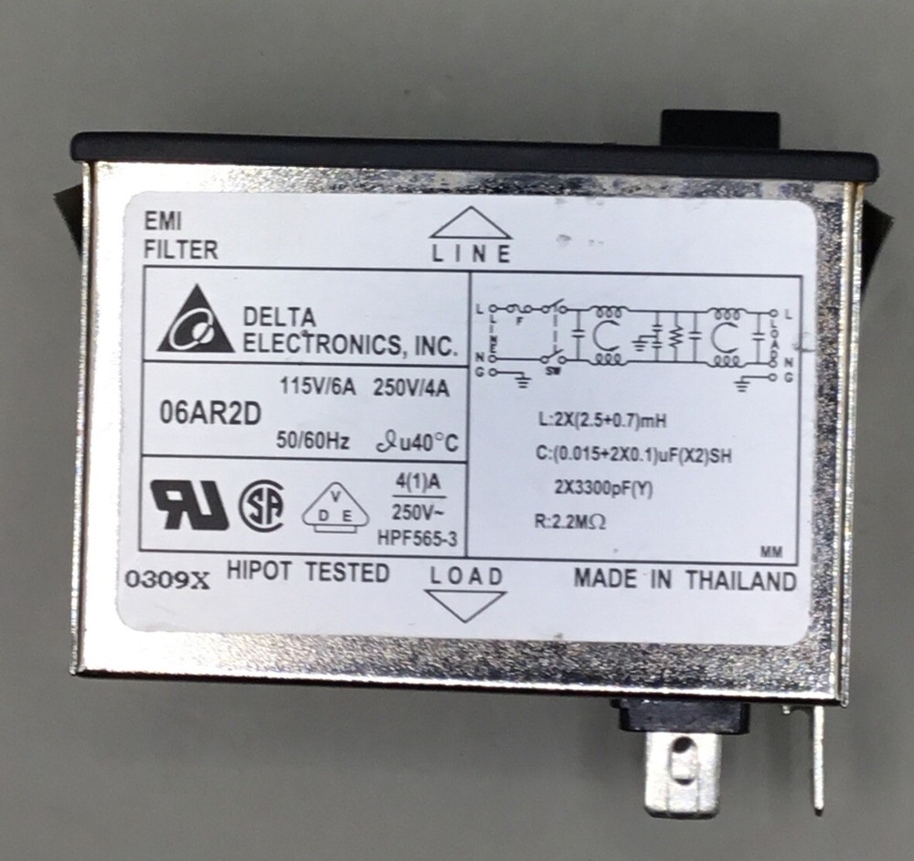 DELTA ELECTRONICS 06AR2D-1 EMI FILTER