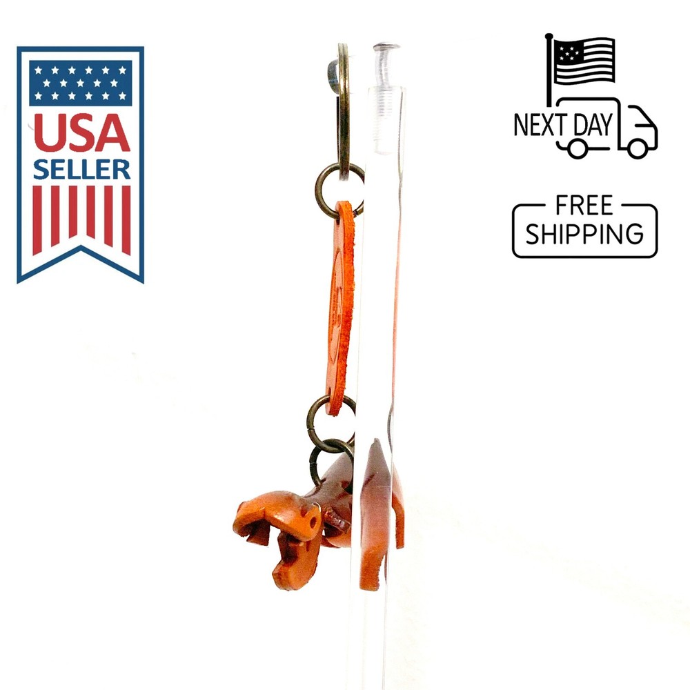 Hippo Handmade Leather Keyring