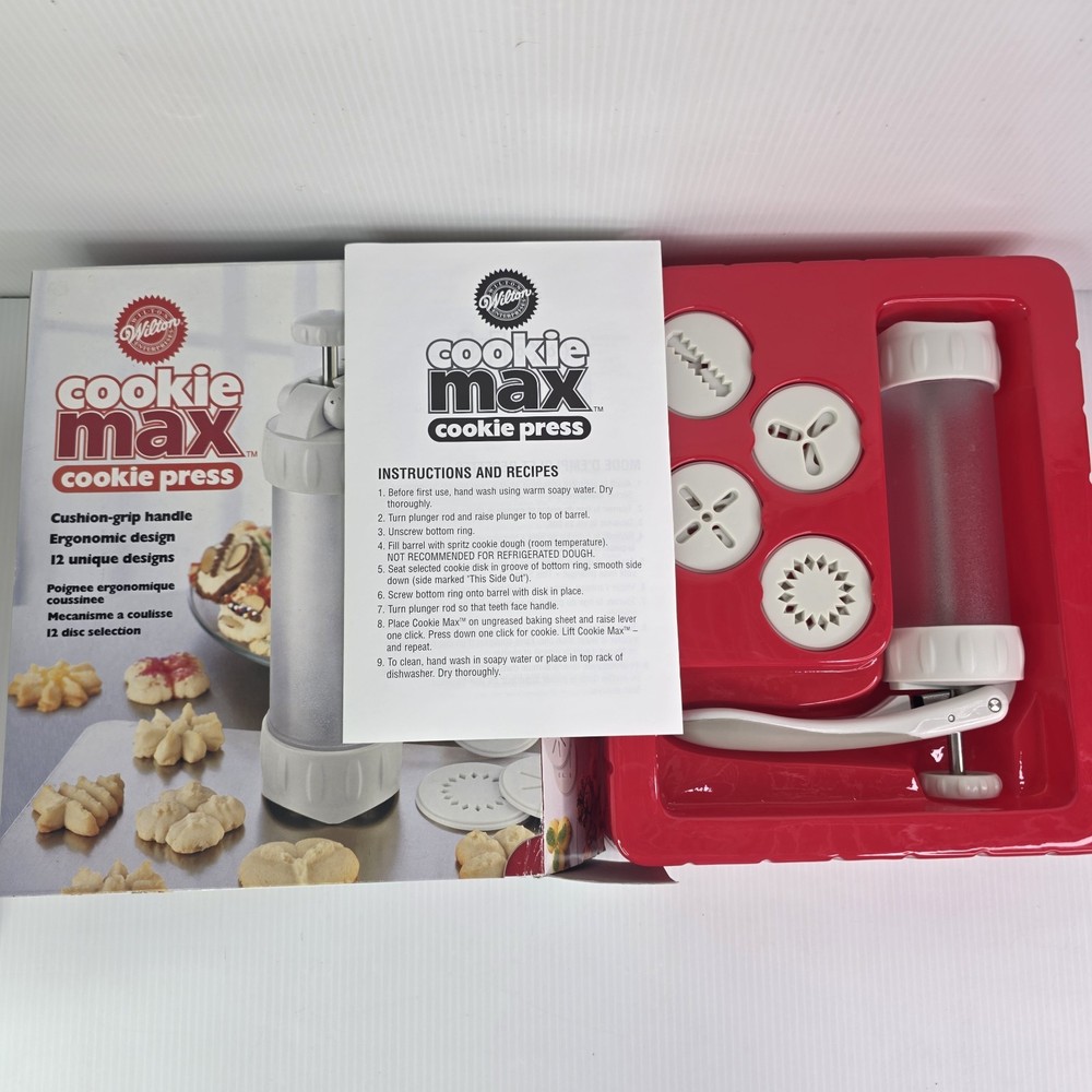 Wilton Cookie Max Cookie Press Max Control Comfort Efficiency Never Used