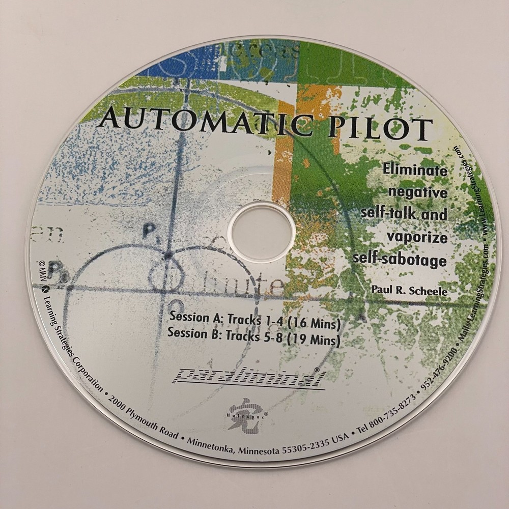 Automatic Pilot Paraliminal CD Paul Scheele Self Help Personal Development