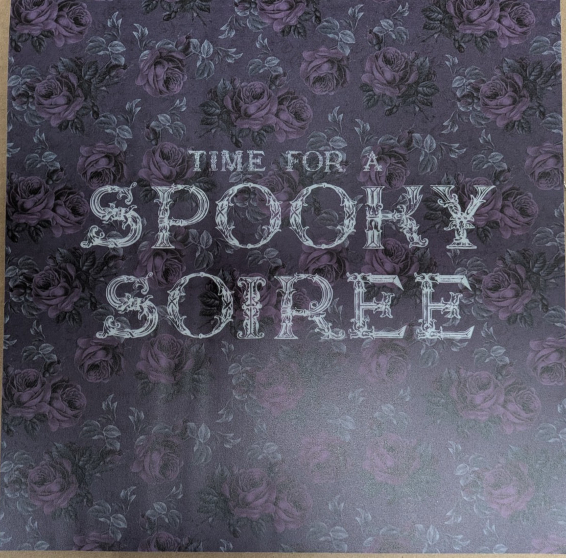 12x12 Halloween Colored Vellum Scrapbook Pad 20 sht 10 Design Cobweb Skull Witch