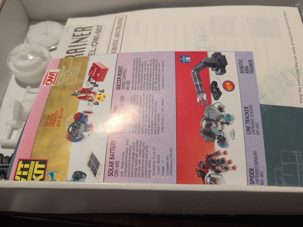 OWI Movit Robotic Arm Trainer 007 - OPEN BOX - UNASSEMBLED
