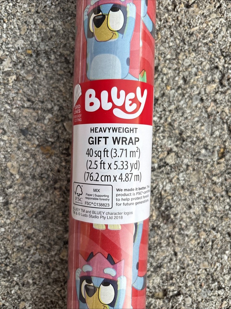 Bluey Christmas Wrapping Paper
