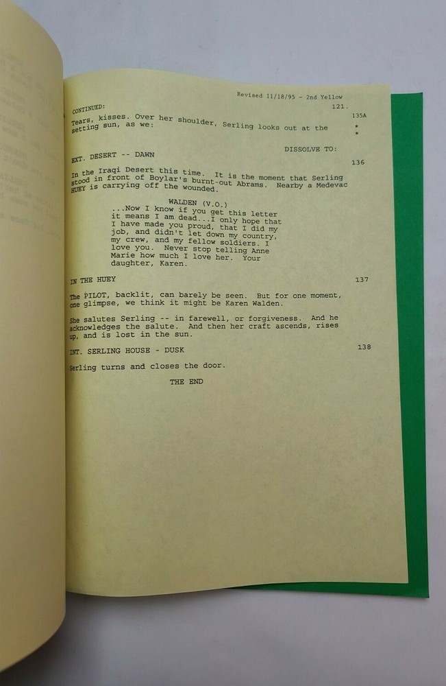 COURAGE UNDER FIRE / Patrick Duncan 1996 Screenplay, Denzel Washington, Meg Ryan