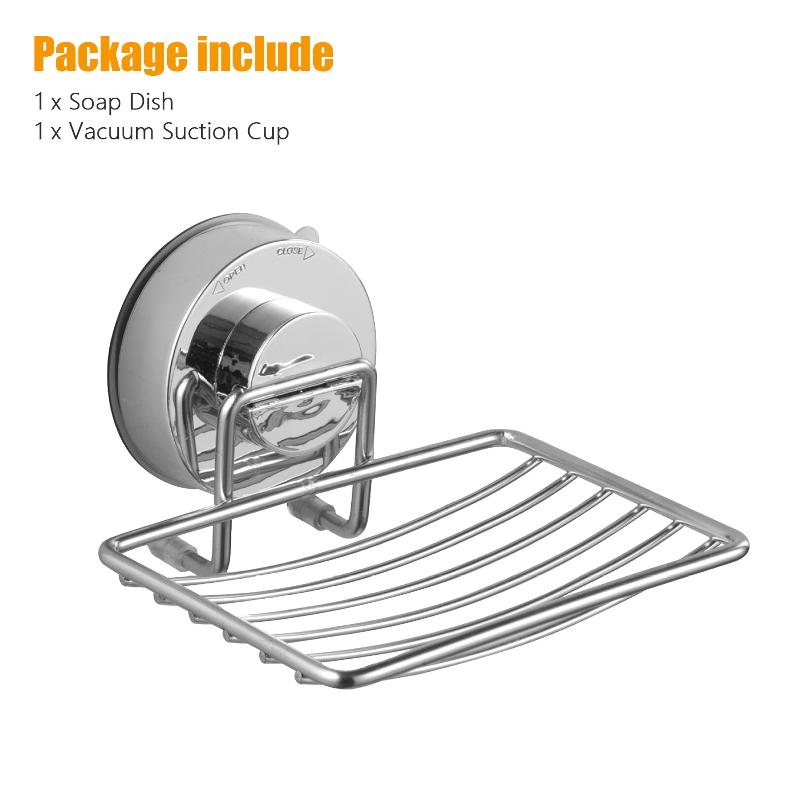 Soap Dish Mounted Wall Holder Bathroom Shower Basket Storage Box Stainless Steel