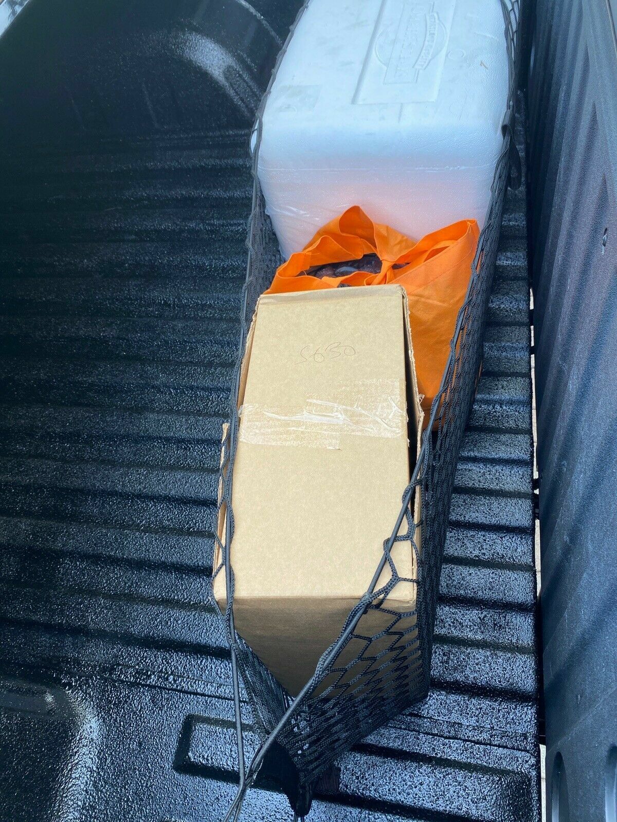 Rear Trunk Envelope Style Cargo Net for CHEVY SILVERADO GMC SIERRA 2013-2024 New