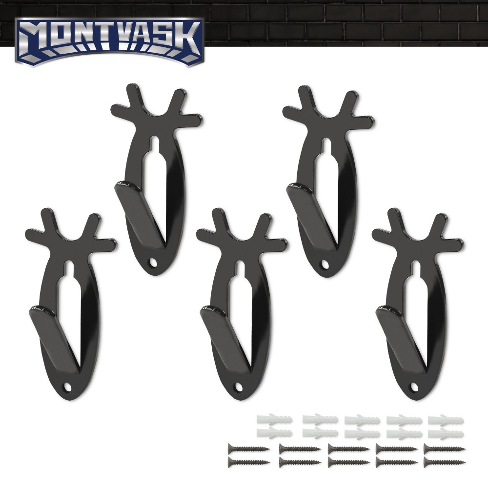 European Mount Skull Wall Hanger Hook Deer Antelope Antler Mount Bracket 5Pack