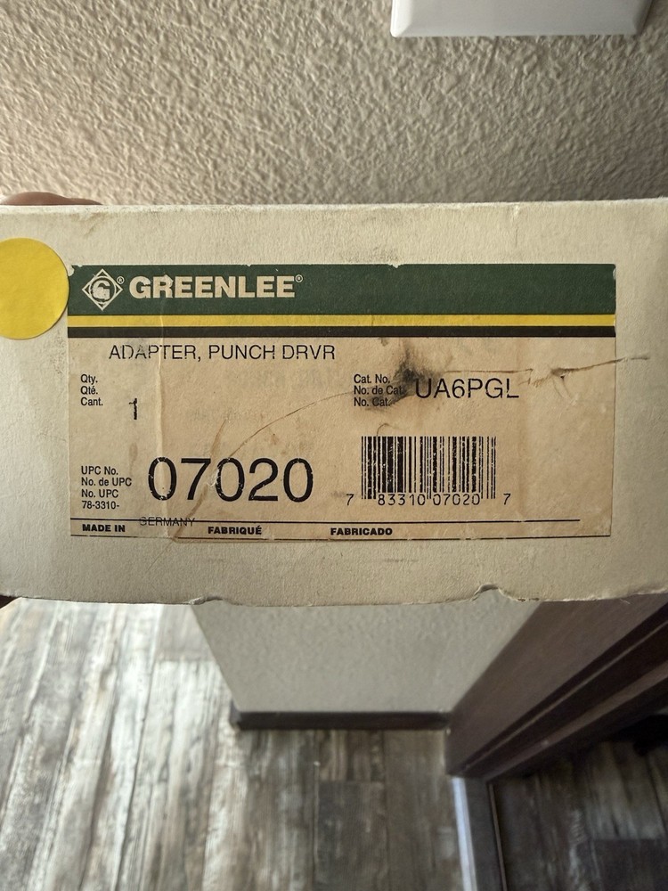 Greenlee Adapter Punch Driver UA6PGL For CCX Tools