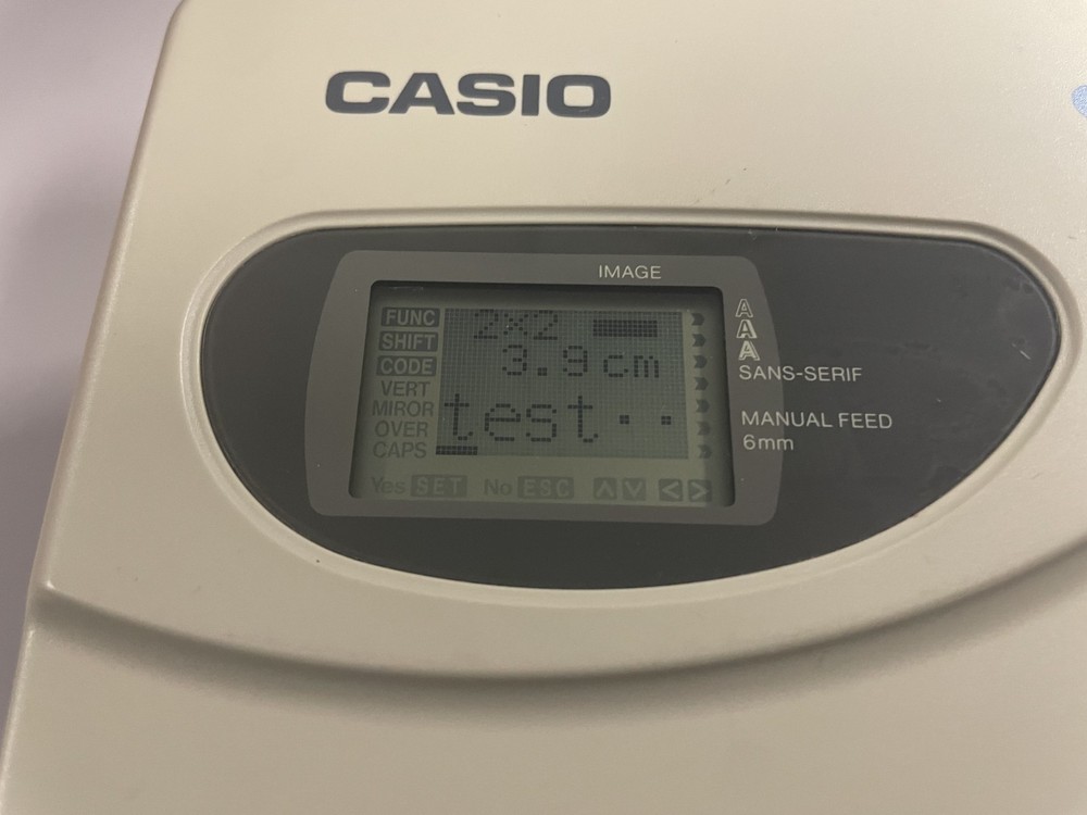 Casio EZ- LABEL PRINTER KL-1500 - Used Tested Working