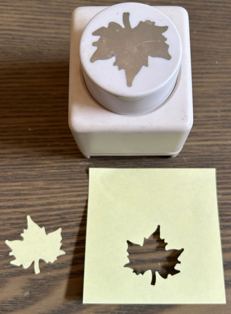 Maple leaf 1.5" Paper Punch cutter scrapbooking crafting