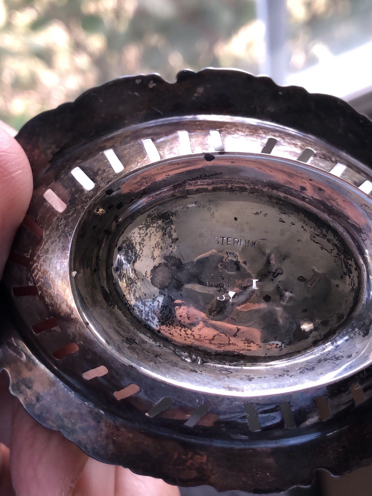 Antique Mauser Sterling Silver Reticulated Bowl Dish 925/1000, 3 5/8" x 2 5/8"