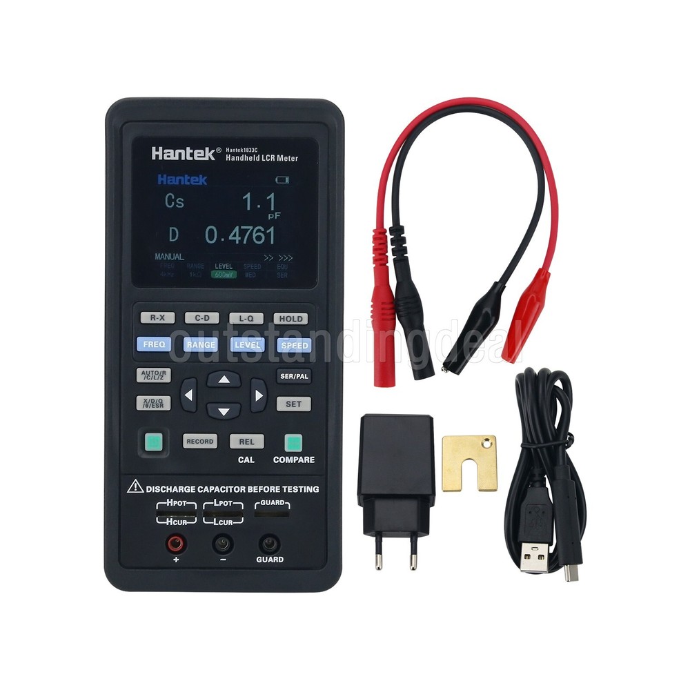 Hantek 1833C Handheld LCR Meter Inductance Capacitance Resistance Testing ot25