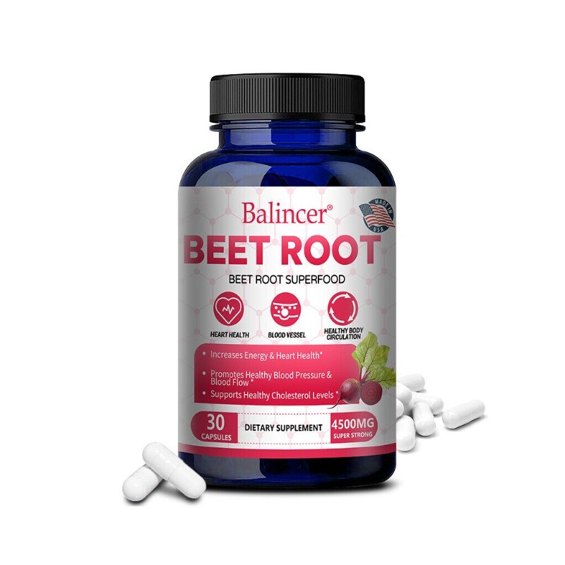 Organic Beetroot Capsules - 4500mg Vegan Beetroot Powder