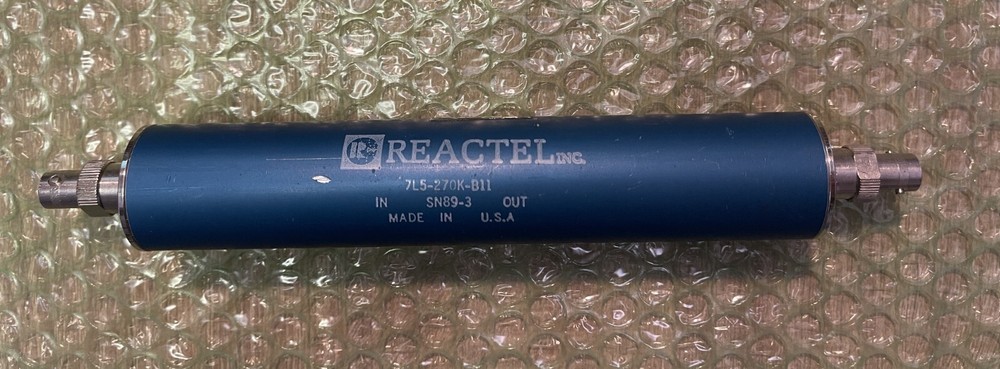 Lot of 8 tubular REACTEL bandpass filter